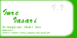 imre vasari business card